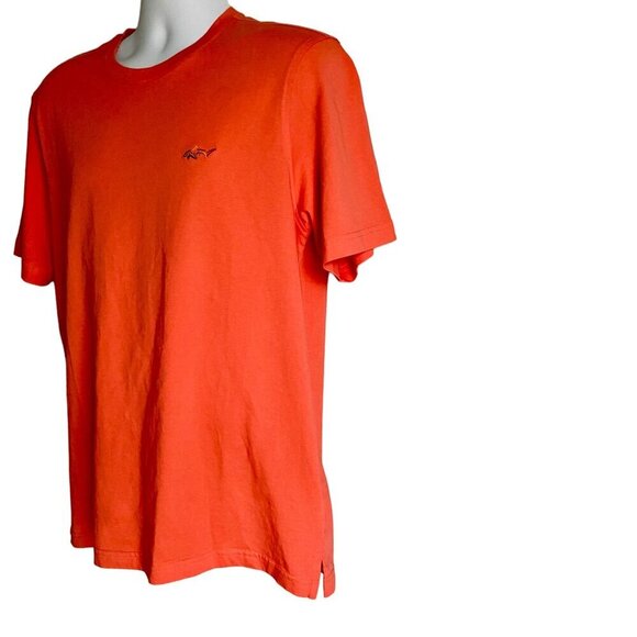 Greg Norman Short Sleeve Cotton Solid Orange Tee Shirt Men's Medium NEW - Picture 3 of 10